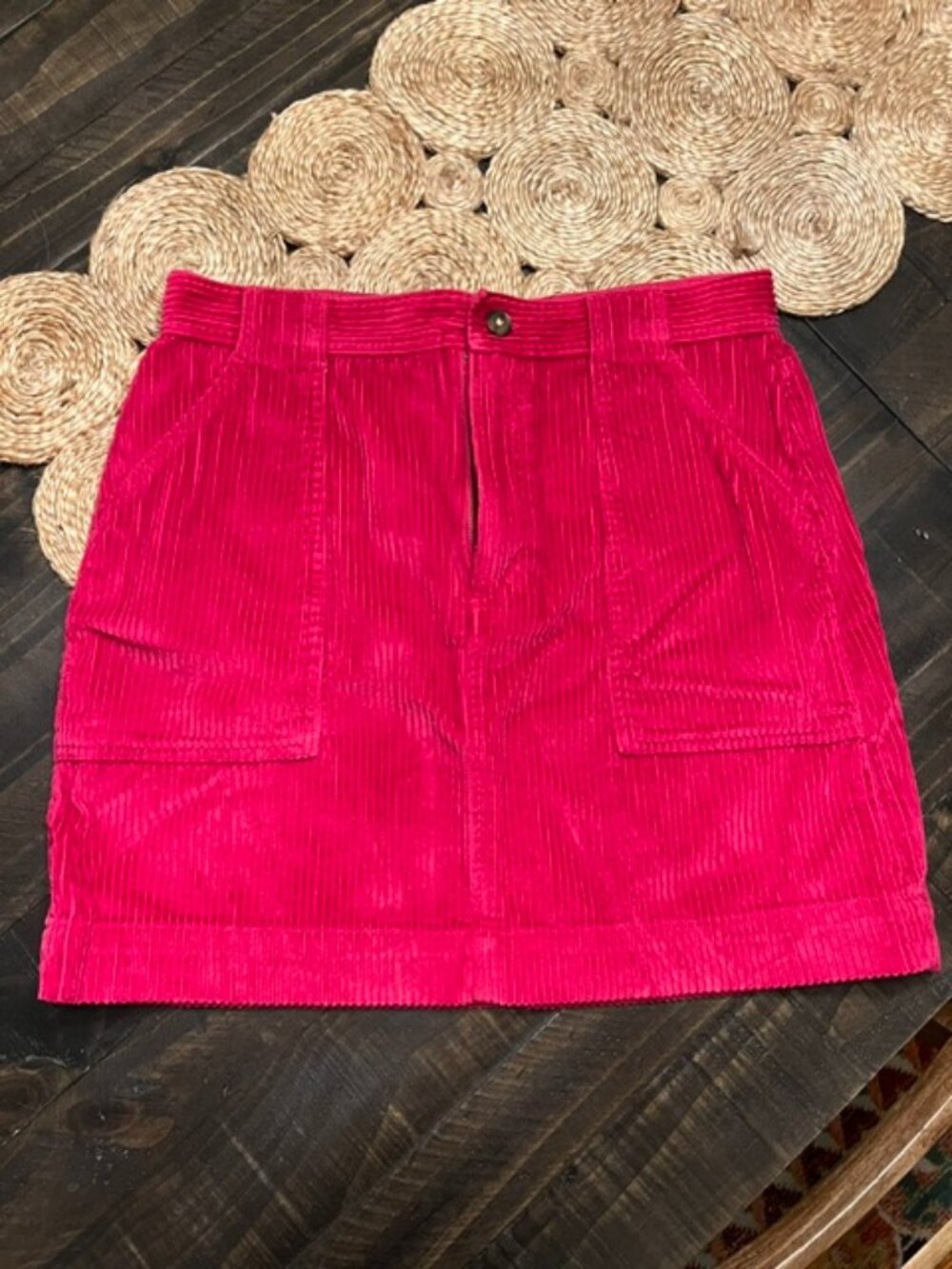 GAP Pink Corduroy Mini Skirt